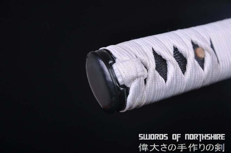 Hand Forged 1060 High Carbon Steel Black Straight Blade Samurai Ninja Chokuto Sword