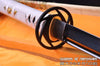 Hand Forged 1060 High Carbon Steel Black Straight Blade Samurai Ninja Chokuto Sword