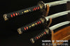 1095 High Carbon Steel Clay Tempered Samurai Sword Daisho Set Katana, Wakizashi & Tanto