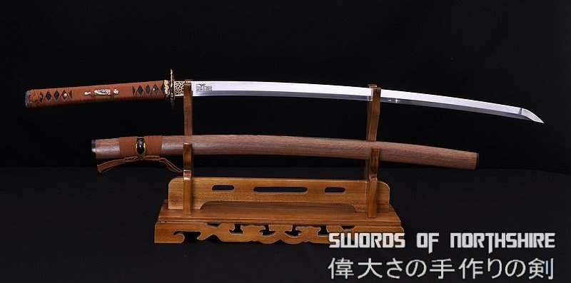 Hand Forged Folded Damascus Steel Clay Tempered Samurai Dragon