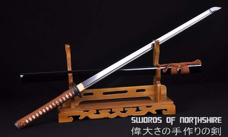 Hand Forged Folded Damascus Steel Ninjato Straight Blade Samurai Ninja Chokuto Sword