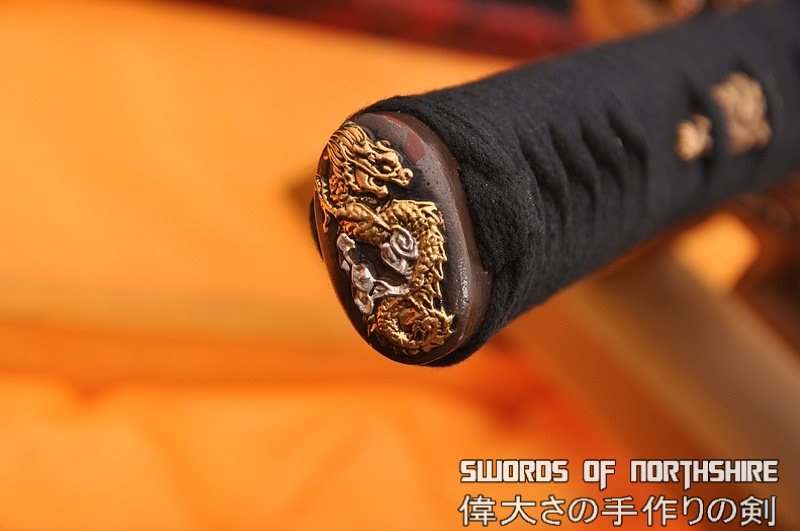 Hand Forged Folded Damascus Steel Clay Tempered Samurai Katana