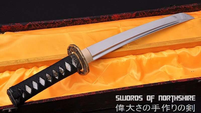 Hand Forged 1060 High Carbon Steel Blade Knife Full Tang Samurai Tanto Sword