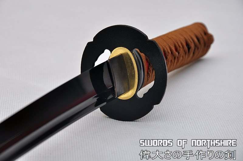 北の侍 Hand Forged 1060 High Carbon Black Steel Blade Full Tang