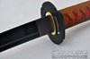 Hand Forged 1060 High Carbon Black Steel Blade Full Tang Samurai Wakizashi Sword