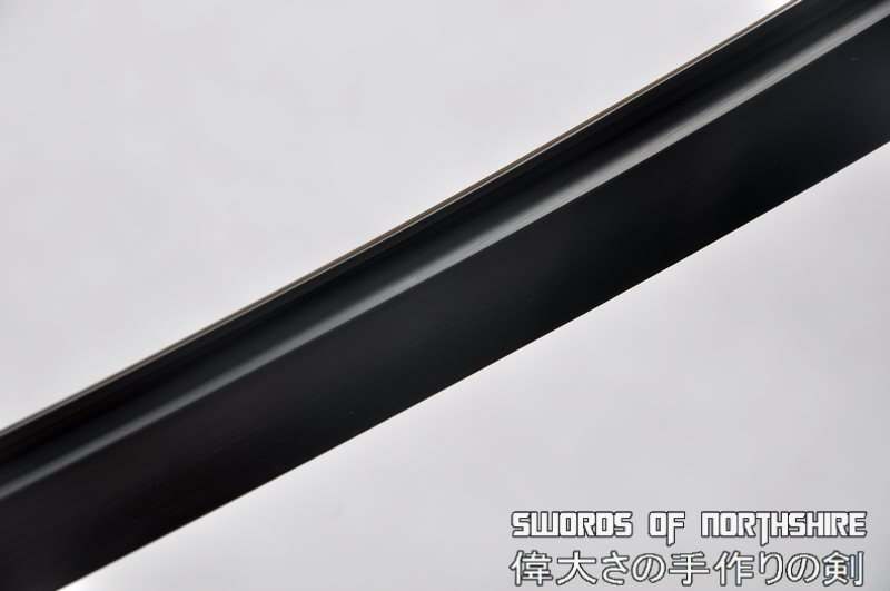 Hand Forged 1060 High Carbon Black Steel Blade Full Tang Tactical Samurai Wakizashi Sword