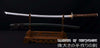 Hand Forged 1095 High Carbon Steel Kiriha-Zukuri Clay Tempered Samurai Katana Sword
