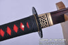 Hand Forged Black and Red Folded Damascus Steel Samurai Katana Sword