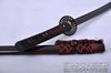 Hand Forged Black and Red Folded Damascus Steel Samurai Katana Sword