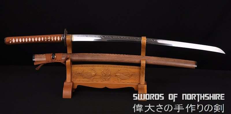 Hand Forged 1095 High Carbon Steel Clay Tempered Tiger Samurai Katana Sword