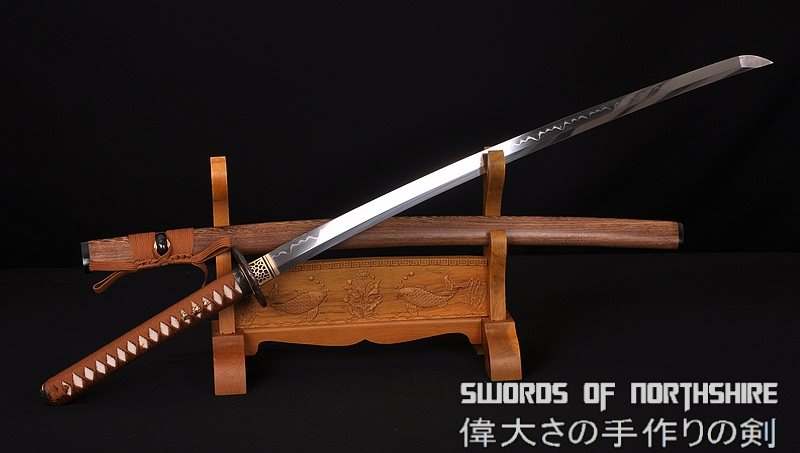 Hand Forged 1095 High Carbon Steel Clay Tempered Tiger Samurai