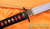 Hand Forged Folded Damascus Steel Clay Tempered Straight Hamon Samurai Katana Sword