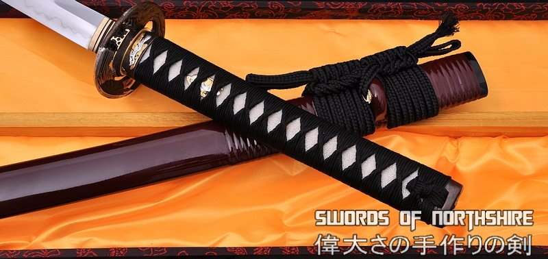 Hand Forged Folded Damascus Steel Clay Tempered Samurai Katana Eagle Sword