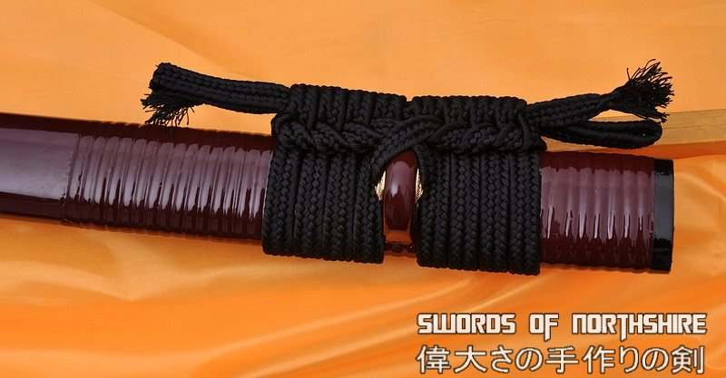 Hand Forged Folded Damascus Steel Clay Tempered Samurai Katana Eagle Sword