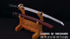 Hand Forged Folded Damascus Steel Clay Tempered Samurai Katana Eagle Sword