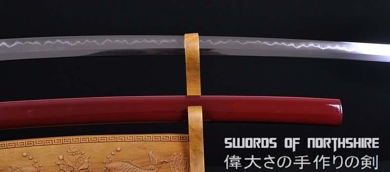 Hand Forged Folded Damascus Steel Clay Tempered Samurai Katana Eagle Sword