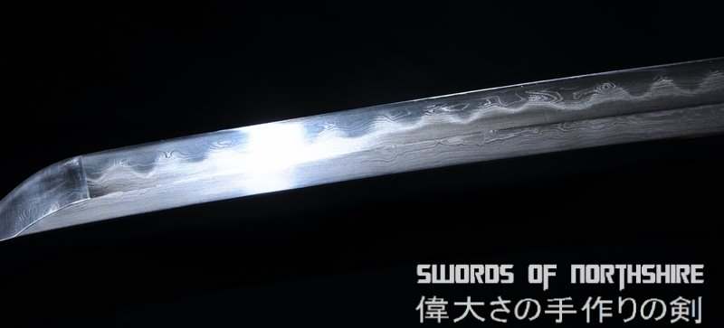 Hand Forged Folded Damascus Steel Clay Tempered Samurai Katana Eagle Sword