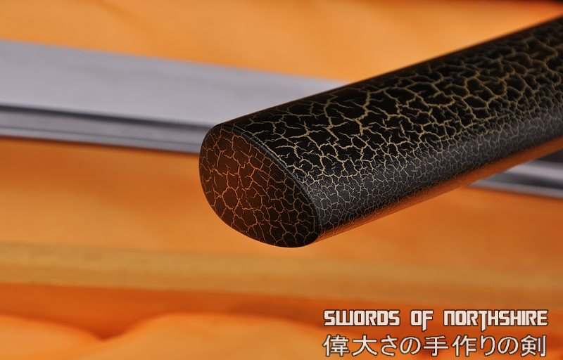 Hand Forged Folded Damascus Steel Clay Tempered Blade Floral Samurai Katana Sword