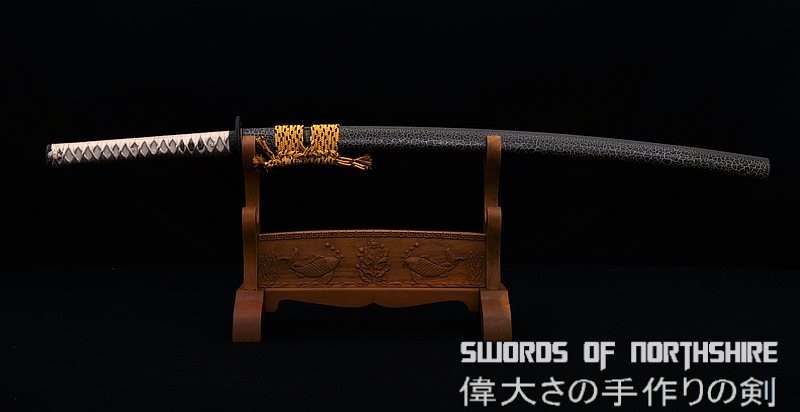Hand Forged Folded Damascus Steel Clay Tempered Blade Floral Samurai Katana Sword