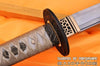 Hand Forged Folded Damascus Steel Clay Tempered Blade Floral Samurai Katana Sword