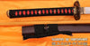 Hand Forged Folded Damascus Steel Clay Tempered Snake & Monkey Samurai Katana Sword