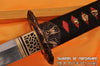 Hand Forged Folded Damascus Steel Clay Tempered Blood Dragon Samurai Katana Sword