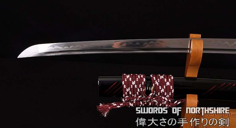 Hand Forged Folded Damascus Steel Clay Tempered Blood Dragon Katana Samurai Sword