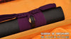 Hand Forged Black and Red Folded Damascus Steel Kiriha-Zukuri Samurai Ninja Sword