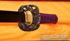 Hand Forged Black and Red Folded Damascus Steel Kiriha-Zukuri Samurai Ninja Sword