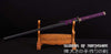 Hand Forged Black and Red Folded Damascus Steel Kiriha-Zukuri Samurai Ninja Sword