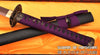 Hand Forged Black and Red Folded Damascus Steel Kiriha-Zukuri Samurai Ninja Sword