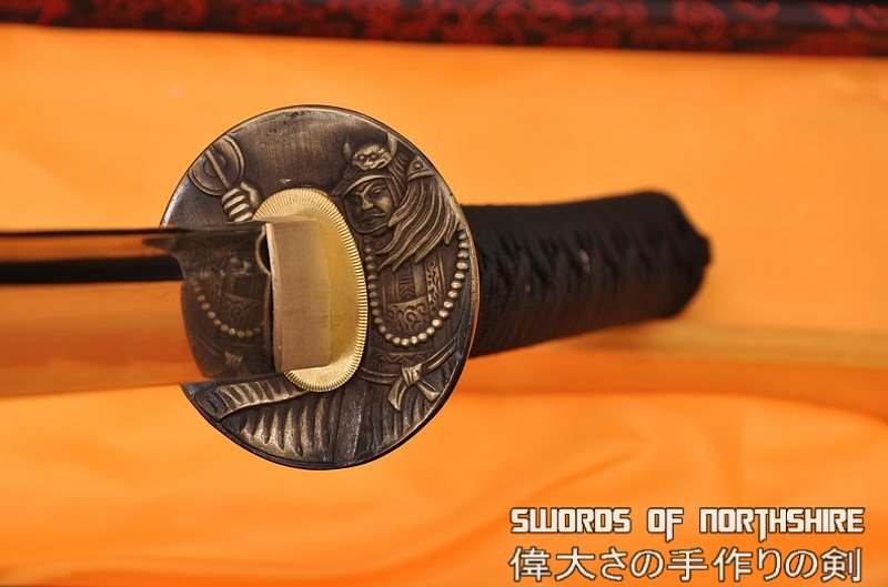 Hand Forged Folded Damascus Steel Full Tang Blade Samurai Katana Sword