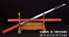 Zatoichi the Blind Swordsman Hand Forged Clay Tempered 1095 Samurai Ninja Shirasaya Sword