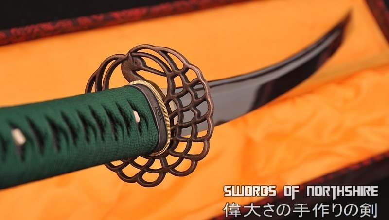 Hand Forged 1060 High Carbon Steel Blade Iaito Samurai Crane Katana Sword