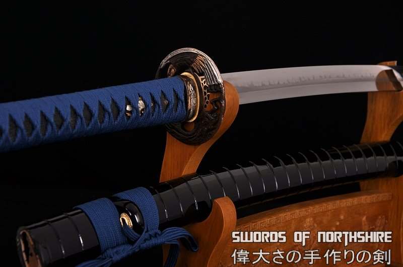 Clay Tempered T-10 High Speed Steel Blade Samurai Eagle Katana Sword w/ Hazuya Polish