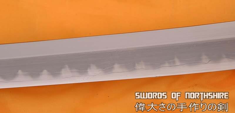 Gyaku-Kobuse Clay Tempered 1095 High Carbon Steel + Folded Steel Samurai Katana Sword