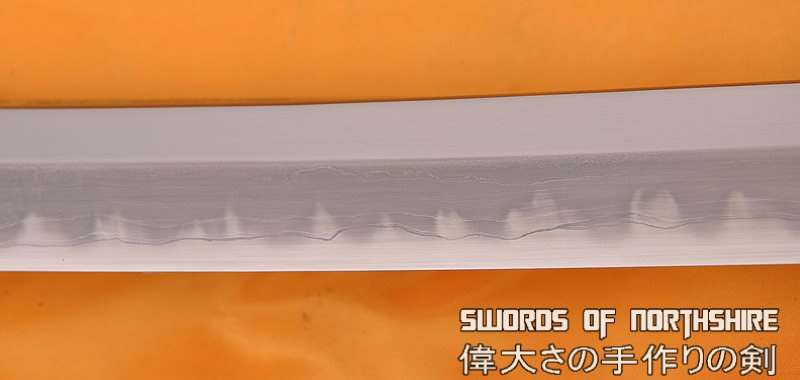 Gyaku-Kobuse Clay Tempered 1095 High Carbon Steel + Folded Steel Samurai Katana Sword