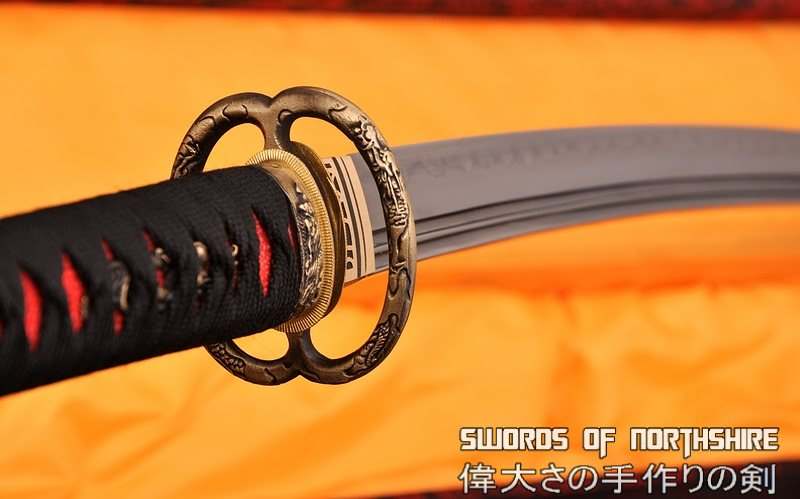 Hand Forged Folded Damascus Steel Blade Musashi Samurai Katana Sword