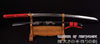 Hand Forged Folded Damascus Steel Clay Tempered Koi Fish Carving Samurai Katana Sword