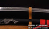 Hand Forged Folded Damascus Steel Clay Tempered Koi Fish Carving Samurai Katana Sword