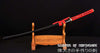 Hand Forged Folded Damascus Steel Clay Tempered Koi Fish Carving Samurai Katana Sword