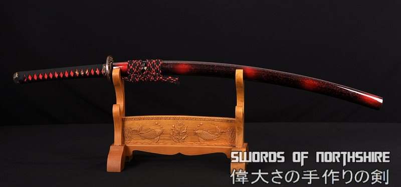 Deep 1.26" Sori Hand Forged 1095 High Carbon Steel Clay Tempered Samurai Katana Sword