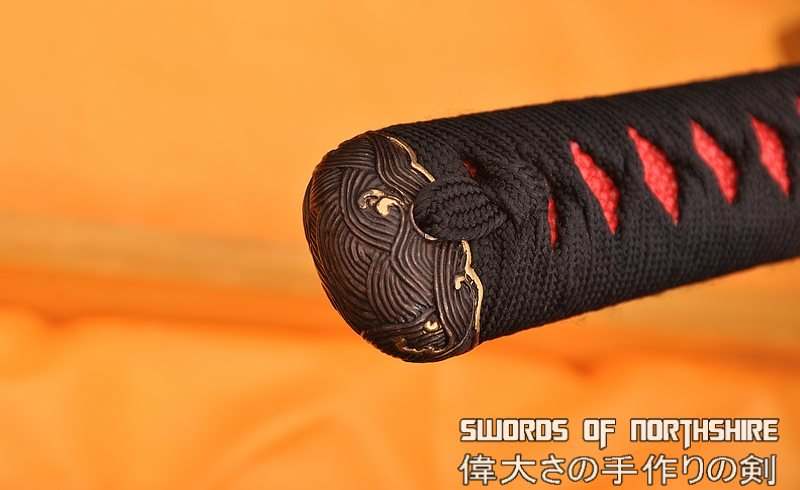 Deep 1.26" Sori Hand Forged 1095 High Carbon Steel Clay Tempered Samurai Katana Sword