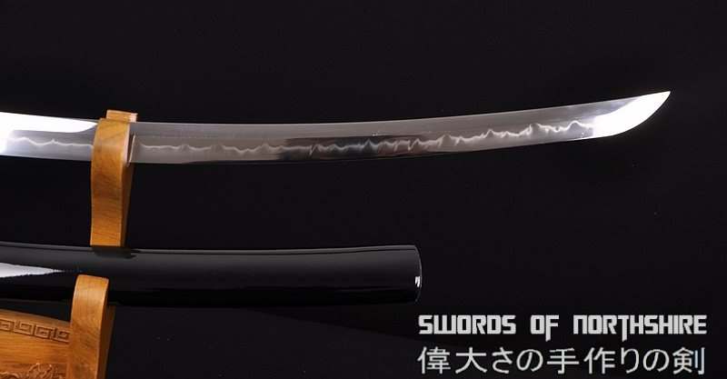 Deep 1.26" Sori Curve 1095 High Carbon Steel Clay Tempered Dragonfly Samurai Katana Sword
