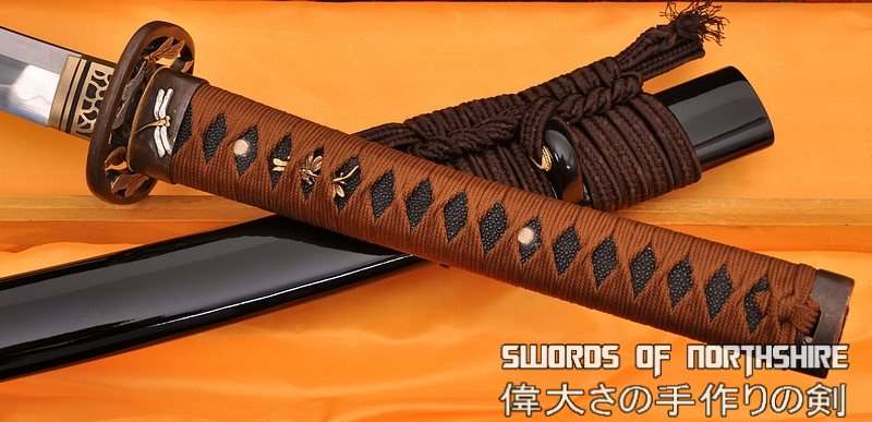 Deep 1.26" Sori Curve 1095 High Carbon Steel Clay Tempered Dragonfly Samurai Katana Sword