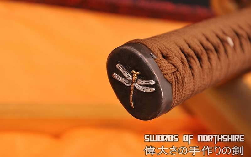 Deep 1.26" Sori Curve 1095 High Carbon Steel Clay Tempered Dragonfly Samurai Katana Sword