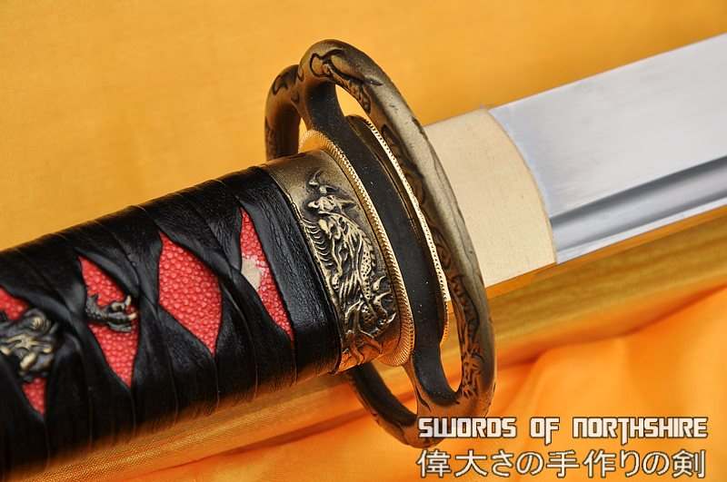 Hand Forged 1095 High Carbon Steel Dragon Musashi Samurai Katana Sword