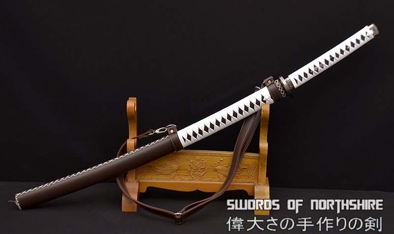 Michonne's Katana - The Walking Dead Hand-Forged Folded Damascus Steel Blade Sword