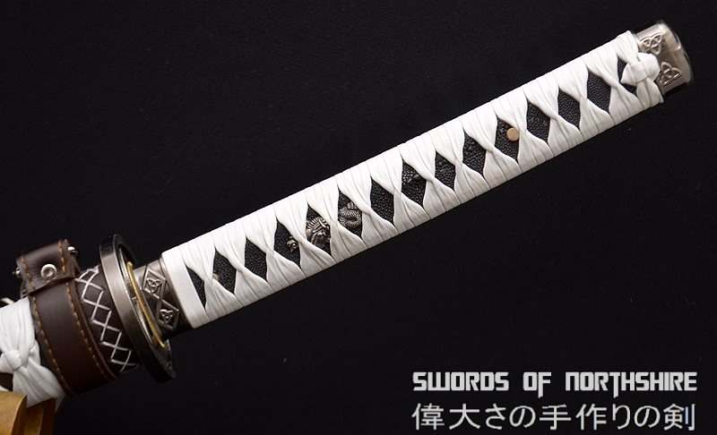 Michonne's Katana - The Walking Dead Hand-Forged Folded Damascus Steel Blade Sword