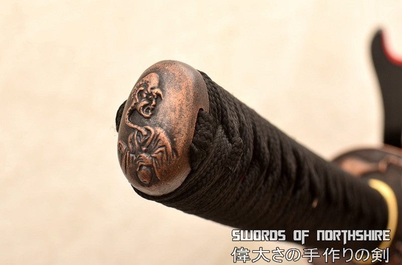 Rokurokubi Demon Hand Forged 9260 Spring Steel Samurai Sword